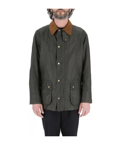 Barbour Contrasting-collar Detail Jacket In Black