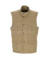 Barbour Beige Casual Corbridge Vest In Nude