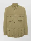 Barbour Corbridge Jacket Long Sleeves Multiple Pockets In Brown