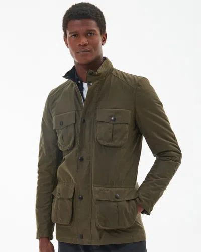 Barbour Corbridge Mens Wax Jacket In Green