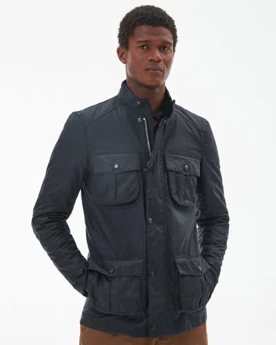Barbour Corbridge Mens Wax Jacket In Blue