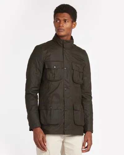 Barbour Corbridge Mens Wax Jacket In Green