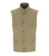 Barbour Corbridge Stone Vest In Green