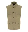 Barbour Corbridge Stone Vest In Green