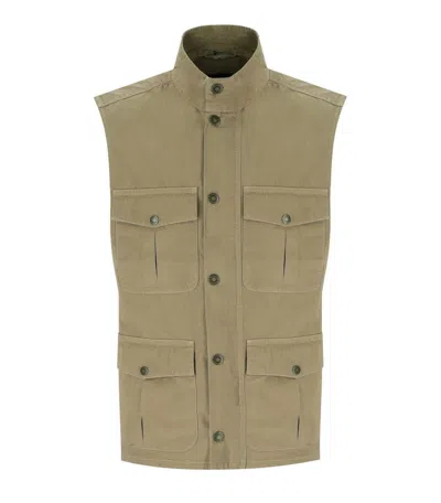 Barbour Corbridge Stone Vest In Neutral