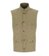 Barbour Corbridge Stone Vest In Gray