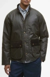 Barbour Cordhill Waxed Cotton Jacket In Green