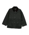 Barbour Oversized Solway Waxed Jacket In Black