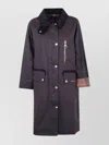 Barbour Brown Cotton Coat With Corduroy Collar And Tartan Details In Brown