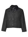 Barbour Corduroy Collar Jacket In Black