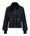 Barbour Corduroy-collar Jacket In Blue