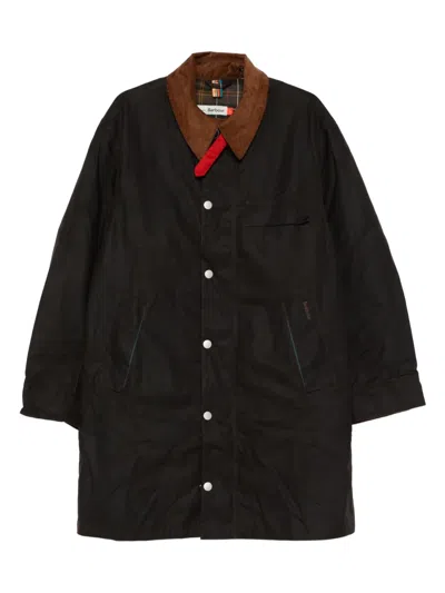 Barbour Corduroy-collar Jacket In Blue