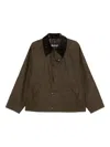 Barbour Corduroy-collar Jacket In Brown