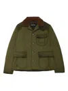 Barbour Corduroy-collar Jacket In Green