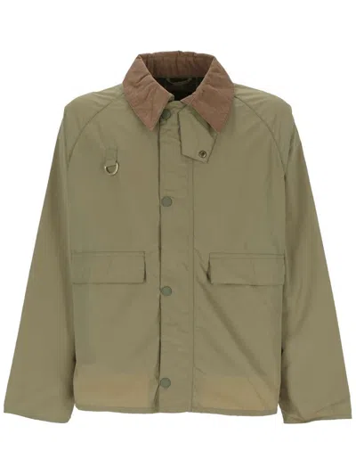 Barbour Corduroy Collar Jacket In Green