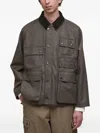 Barbour Mens Olive Check Editor Relaxed-fit Wool Jacket In Brown