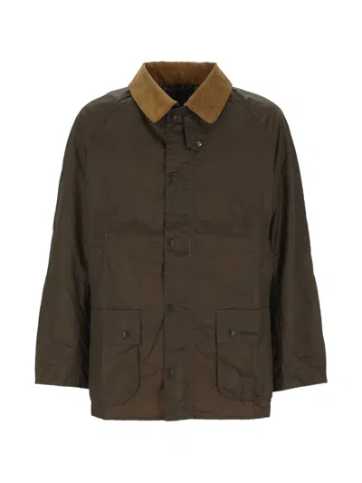 Barbour Corduroy Collar Parka In Brown