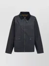 Barbour 'corduroy Collar' Snap Button Pockets Jacket