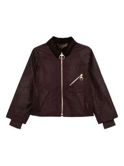 BARBOUR CORDUROY-COLLAR ZIP-UP JACKET