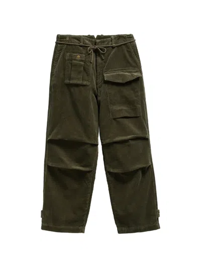 Barbour Corduroy Drawstring Trousers In Green
