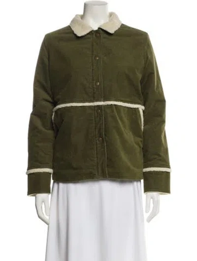 Pre-owned Barbour Corduroy Jacket In Green