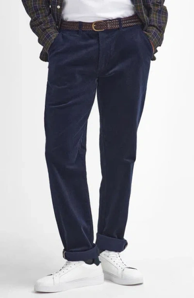 Barbour Stretch Corduroy Tailored Fit Pants In Navy