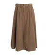 Barbour Corduroy Yasmin Midi Skirt In Brown