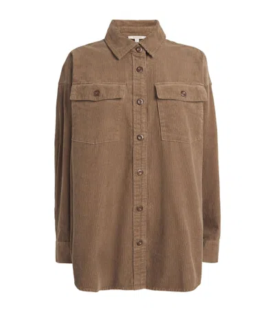 Barbour Corduroy Yasmin Shirt In Brown