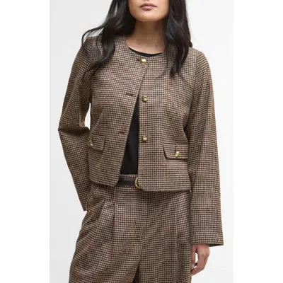 BARBOUR BARBOUR CORINA HERRINGBONE WOOL JACKET