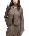 Barbour Corina Herringbone Wool Jacket In Multi