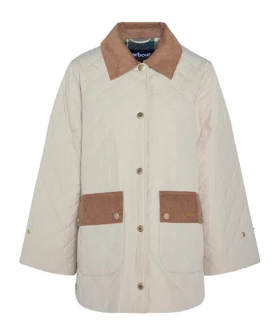 Barbour Corinne Quilted Jacket In White
