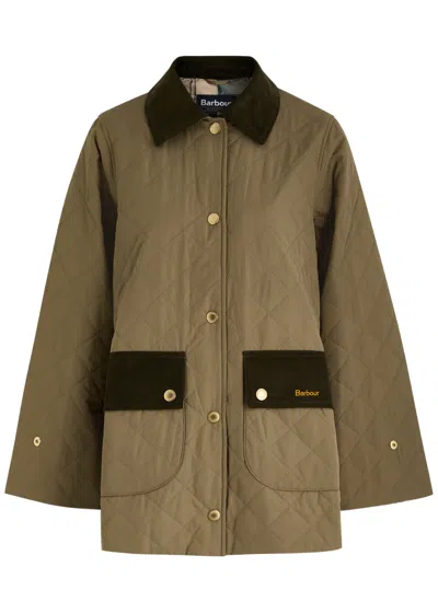 Barbour Corinne Quilted Shell Jacket In Green