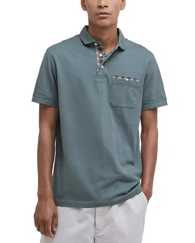 Barbour Cornpatch Polo Shirt In Vintage Teal