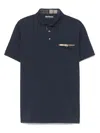 Barbour Corpatch Cotton Polo Shirt In Blau