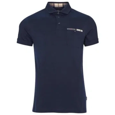 Barbour Corpatch Polo Shirt Navy In Blue