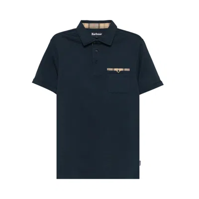 Pre-owned Barbour Corpatch Polo Shirt 'navy' | Blue | Men's Size Xl