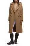 Barbour Cottesmore Wool Blend Coat In Green