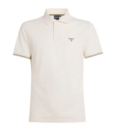 Barbour Cotton Austwick Polo Shirt In Neutral