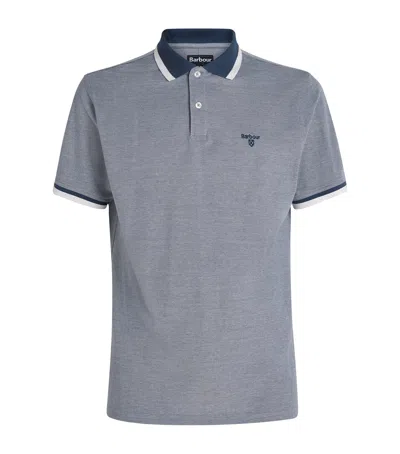 Barbour Cotton Barnard Polo Shirt In Blue