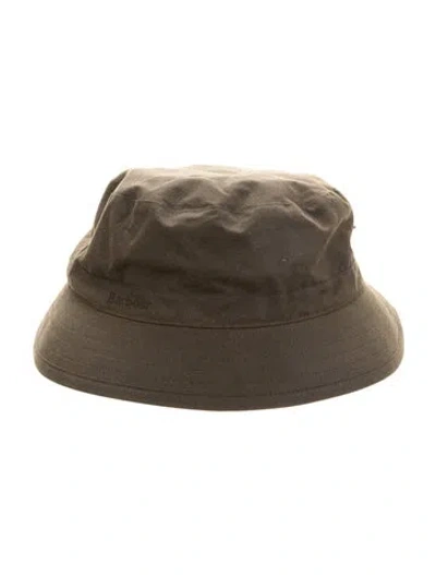 Pre-owned Barbour Cotton Blend Bucket Hat In Brown