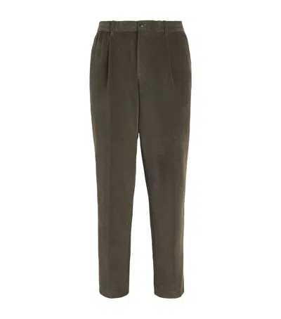Barbour Cotton-blend Corduroy Wallington Trousers In Brown