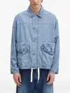 Barbour Mens Durham Lightweight Denim Jacket In Blue