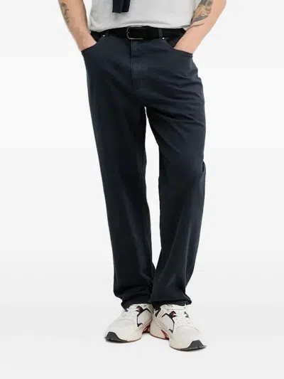 Barbour Cotton-blend Trousers In Blue