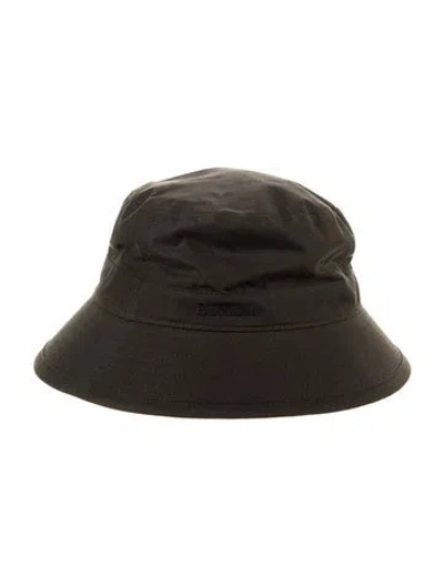 Pre-owned Barbour Cotton Bucket Hat W/tags In Green