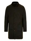 Barbour Cotton Buttoned Coat In Brown