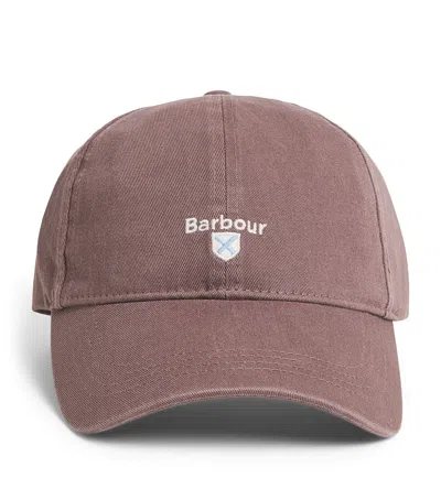Barbour Cotton Cascade Sports Cap In Burgundy
