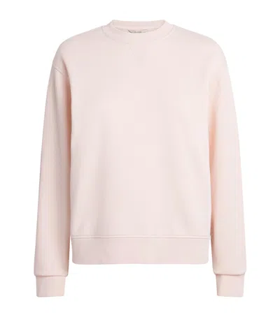 Barbour Cotton Crew-neck Sweatshirt In Pink