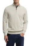 Barbour Ravensworth Quarter Zip Pullover In Neutral