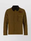 Barbour Khaki Green Cotton International Workers Wax Jacket In Brown