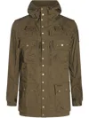 Barbour Utility Jacket Drawstring Waist In Green